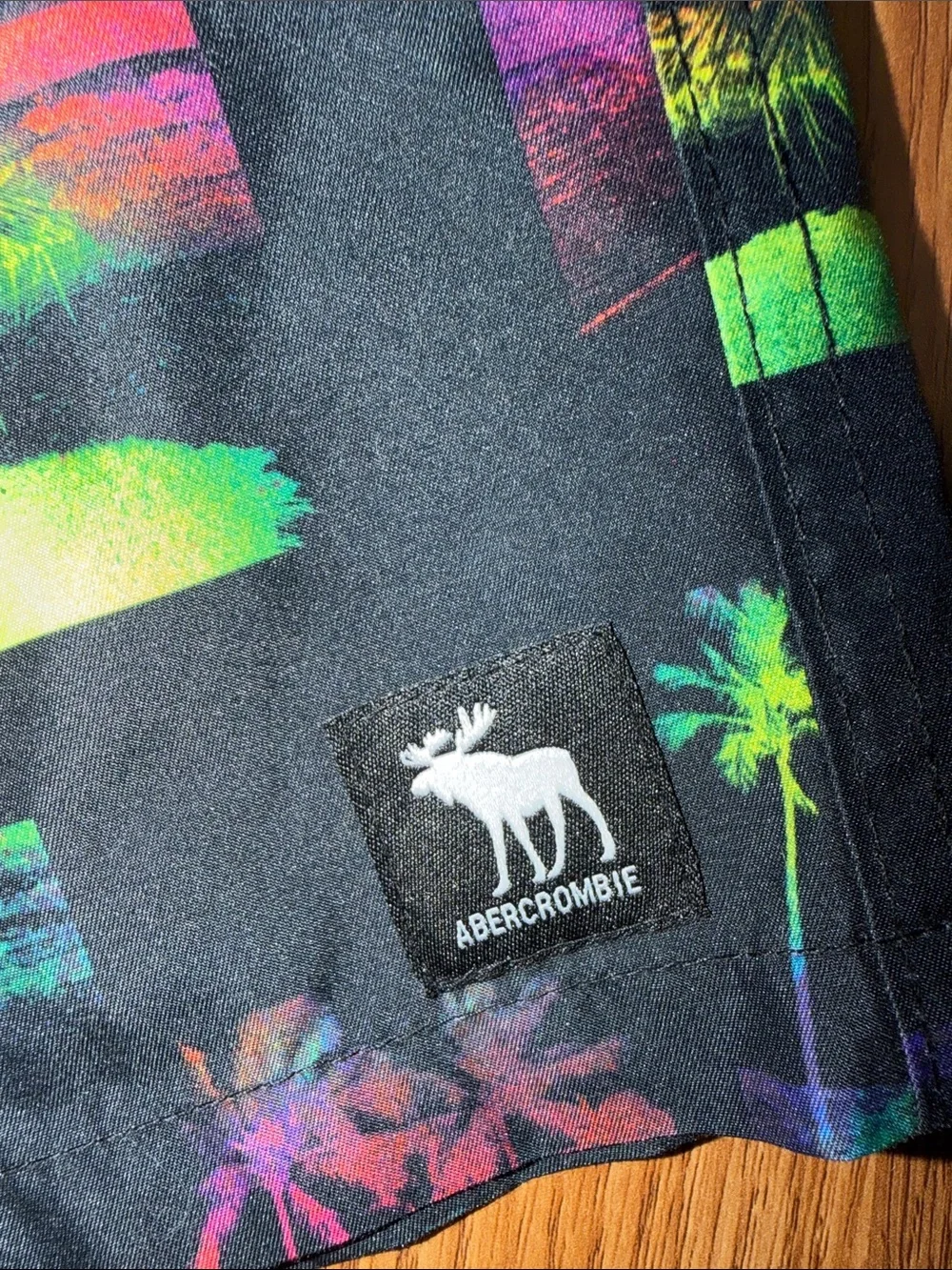 Abercrombie Kids Neon Tropical Boys Swim Trunks Boys 9/10